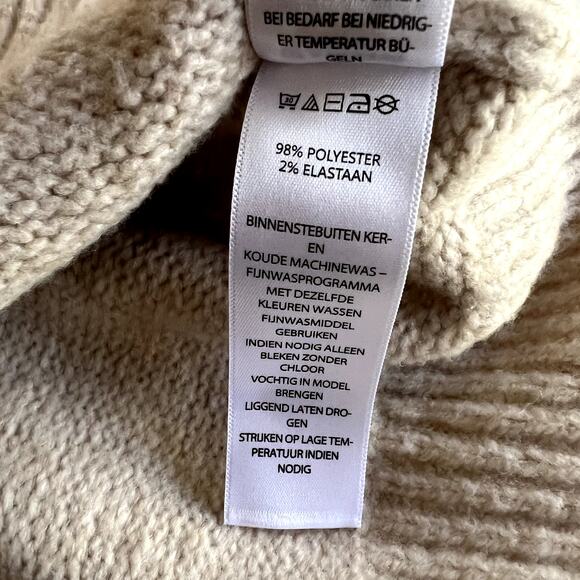 Cupcakes and Cashmere Sweater Women Medium Beige Knit Fair Isle Knit Pullover - Picture 12 of 12